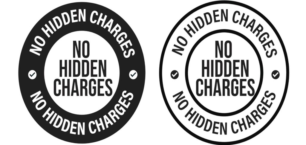 image of no hidden charges